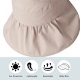 thumbnail image 3 of Sombrero de 54-58cm con circunferencia ajustable, sombrero de copa vacío de verano, sombrero plegable para mujer, sombrero bonito de ala grande con protección solar MFZFUKR BST3056725-1, 3 of 5