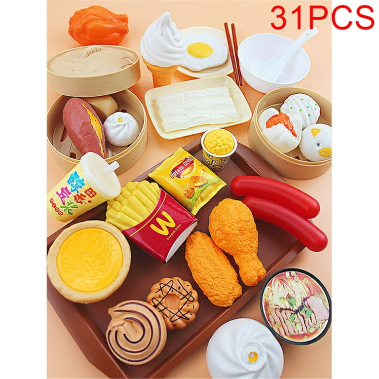 D-FantiX Pretend Play Toy Kitchen Accessories Kids Play Cooking Set Pots and