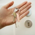 thumbnail image 1 of Stainless Steel Blank Keychain Decoration Portable Rectangle Key Chain Handbag Waist Hanging Keyring DIY Gifts Decorative Steel Color, 1 of 9