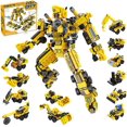 thumbnail image 1 of Juguetes de construcción, RobotToys para niños de 6 años, Ladrillos de construcción de ingeniería 25 en 1, Kit de vehículos de construcción, Bloques de construcción, Los mejores regalos para niños de 5 6 7 8 9 10 11 12 y más (573 piezas) Rojo Verde Cocina, Decoración y Otros, 1 of 5