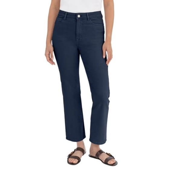 BLANKNYC High Rise Straight Leg Pant, 27 in Inseam, Blue, 2/26