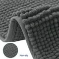 thumbnail image 4 of Chun Yi Non-slip Bathroom Rugs Chenille Soft Absorbent Plush Bath Mat (Gray, 16"*24"), 4 of 6