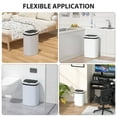 thumbnail image 6 of YRLLENSDAN 13 Gallon Trash Can Motion Sensor Touchless Automatic Garbage Cans with Lid and Odor Filter for Kitchen Bedroom Office Living Room, (White, 3), 6 of 7