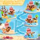 thumbnail image 3 of Juego de bloques magnéticos ToyUnited, 100 unidades, Pirate-Ship World, para niños a partir de 3 años, 3 of 6