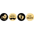 thumbnail image 2 of Darling Souvenir It's A Boy Stickers Candy Chocolate Labels 190 Pcs Party Fabor-Orange, 2 of 2