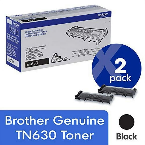 Brother TN-630 Black Toner Cartridge-2 pack