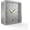 Cement, variant on Modern Mid Century Desk & Shelf Clock (White Rose ) - Operated with Silent, Analog Movement - Small Tabletop Clocks for Office - for Mantle, End Table, Desktop or Nightstand