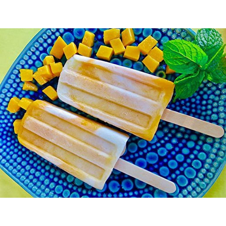 200 Pack Ice Cream Sticks Wooden Popsicle Sticks 4-1/2' Length