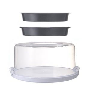 Mainstays 12" Cake Carrier with Two 9" Round Cake Pans