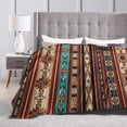 thumbnail image 3 of Southwest Aztec Western Throw Blanket Soft Flannel Blanket Warm Blankets Lightweight Tufted Fuzzy Flannel Fleece for All Seasons,Bed Couch/Sofa/Chair (Southwest Aztec Wester, 40"×50"), 3 of 6