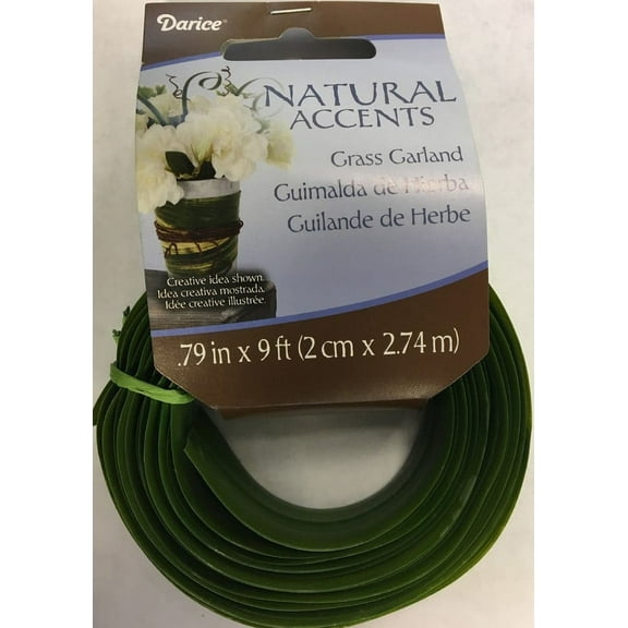 Floral Grass Garland Green 2Centimeters X 9Feet