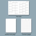 thumbnail image 6 of POPRUN Planner 2025, 6.5" x 8.5" Weekly Planners & Appointment Books, Leather Soft Cover with Monthly Tabs, Inner Pocket, 100GSM Thick Paper - Cerulean Blue, 6 of 6
