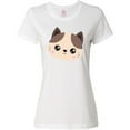 thumbnail image 3 of Inktastic Cute Cat, Little Cat, Cat Head, Brown Cat Women's T-Shirt, 3 of 5