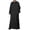 Black, variant on Men Kaftan Thobe Casual Long Sleeve Mens Robe Arabic Button Front Shirt with Pockets Muslim Dress for Men Brown Thobe for Men