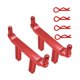 thumbnail image 1 of 2 piezas de montaje de postes de carrocería RC 1:16, columnas delanteras y traseras, piezas de actualización de aleación de aluminio para camiones 161 Rojo, 1 of 8