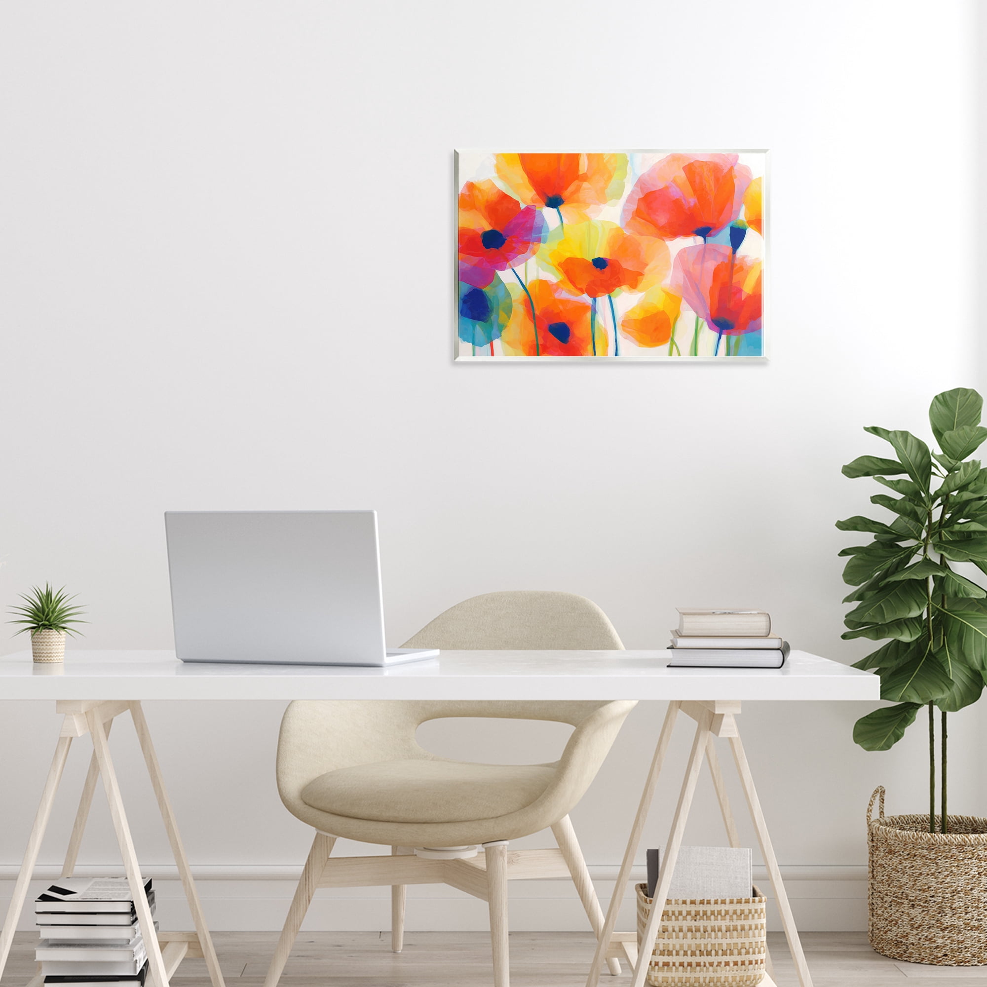 Stupell Industries Poppies At Golden Hour Wall Plaque Art, design by Chromatic Storm Studio