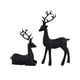 thumbnail image 1 of 2 Figuras De Renos Para Navidad Escultura De Renos Estatuas Navideñas De Resina Decoraciones Para El Hogar Para El Salón, El Dormitorio, El Baño, La Estantería, El Escritorio, Los Armarios, 1 of 2