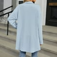thumbnail image 6 of Cardigan Sweaters for Women 2025 Long Sleeve Lapel Button Loose Knitted Sweater Coat Jacket Womens Cardigan Sweaters, 6 of 8