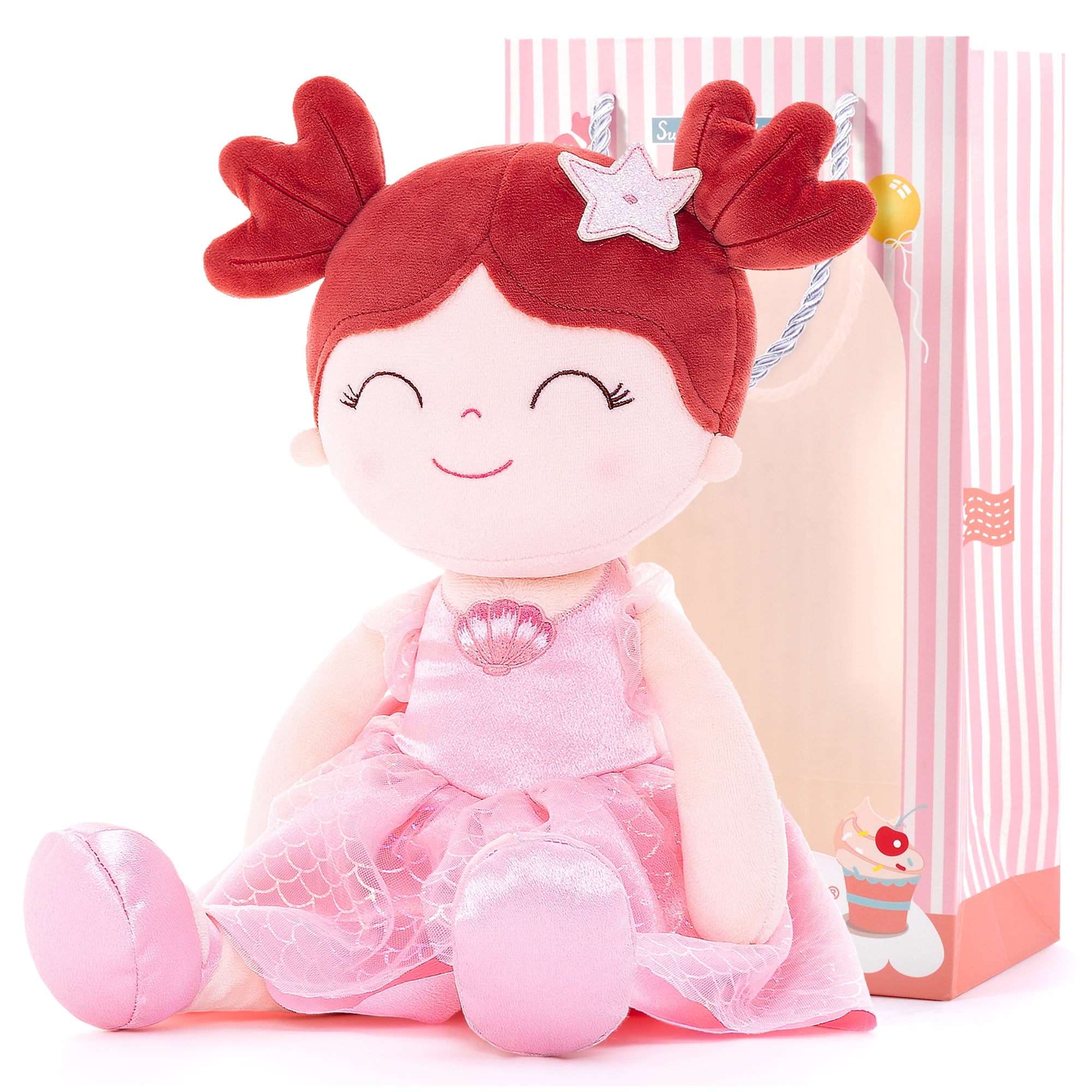 Gloveleya Toddler Stuffed Dolls Girl Gifts Princess Doll Soft Girls Toy Pearl 16inches