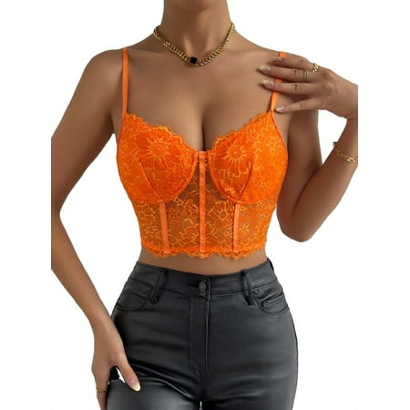 

Women s Tank Sexy Plain Sheer Cami Spaghetti Strap Crop Tops M