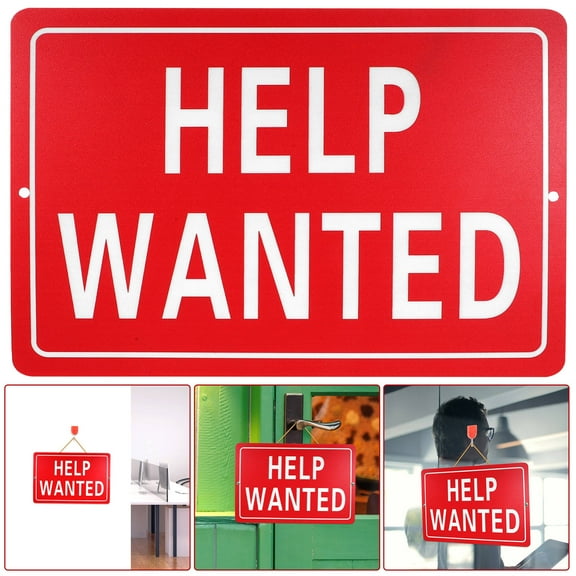 WHAMVOX  Now Hiring Banner Sign for Restaurant Signs Business Office