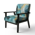 thumbnail image 3 of Designart "Segment Layers of Marbled Rock" Upholstered Fractals Accent Chair and Arm Chair, 3 of 5