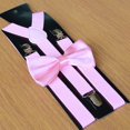 thumbnail image 1 of MYG Men Matching Suspenders Braces&Bow Tie Combo Sets Fancy Costume, 1 of 9