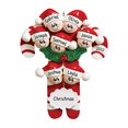 thumbnail image 2 of Personalized Family Christmas Ornaments - Custom Ornaments Family of 7 Christmas Ornament 2024 Customized Christmas Ornaments Family of 7 in Candy Theme Ornaments Family Ornaments for Christmas Tree, 2 of 4