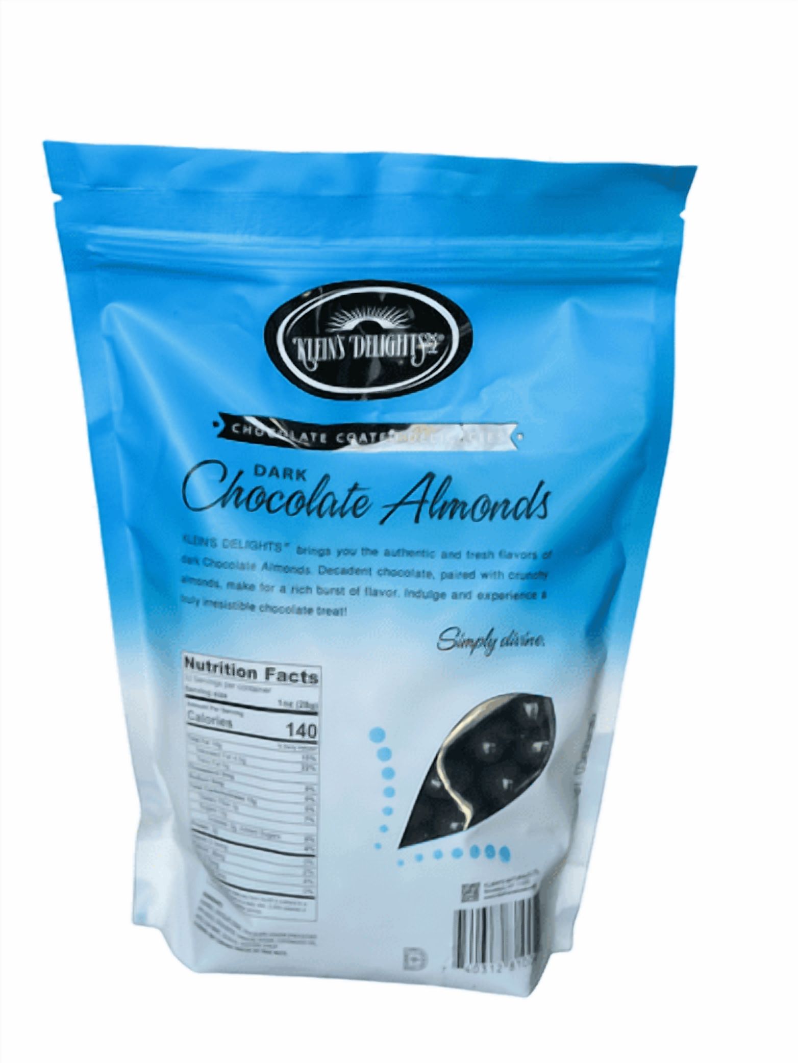 Klein’s Naturals 2 Pack Passover Chocolate Almonds 32oz Each – Dark Chocolate Covered Almonds Kosher Snack