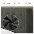 thumbnail image 5 of Sha Cerlin Queen Size Lift up Hydraulic Large Storage Platform Bed Frame with Fabric Upholstered Button Tufted Wingback Headboard, Dark Gray, 5 of 14