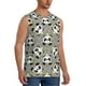 thumbnail image 2 of Fotbe Panda With Crown And Stars Men's Camiseta sin Mangas Estampada para Hombres, Playera Casual para Gimnasio, Entrenamiento, Playa-Medium, 2 of 7