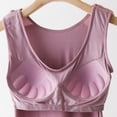 thumbnail image 6 of Bras for Women,Upgraded Seamless Camisole Undershirt for Women Built-in Removable Bra Pads Sleeveless Soft Innerwear Summer,Sports Bras for Women,Pink,L, 6 of 6