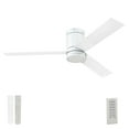 thumbnail image 1 of Prominence Home 52" Ceiling Fan, LED Light, Remote Control, Flush Mount, Espy, White, 1 of 12