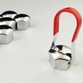 thumbnail image 3 of Powerful Red Metal Key Tweezers for Removing Car Wheel Nut Bolt Covers, 3 of 5
