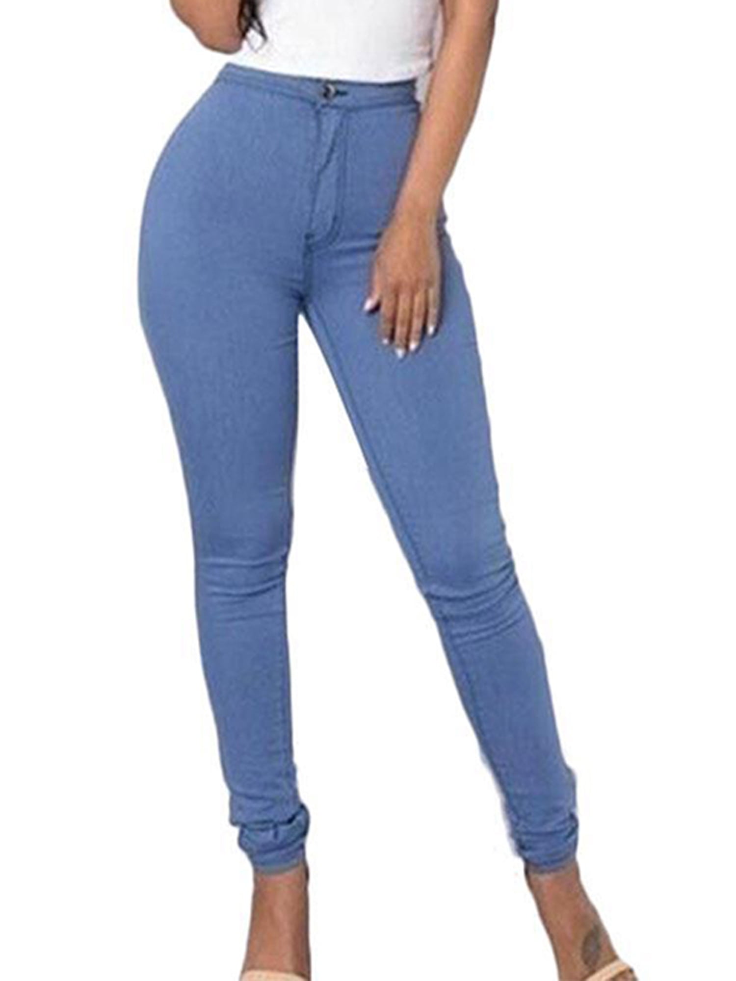 Women's High Waisted Slim Skinny Leggings Stretch Jegging Pencil Pants Trousers