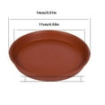 thumbnail image 5 of BinKFF 5 Inch Terracotta Plant Saucer Pots Tray - 1 Pcs Round Planter Saucers for Indoor & Outdoor Plants, Large Clay Trays Perfect for 3 Inch 4.3 Inch 6 Inch Flower Pot, 5 of 8