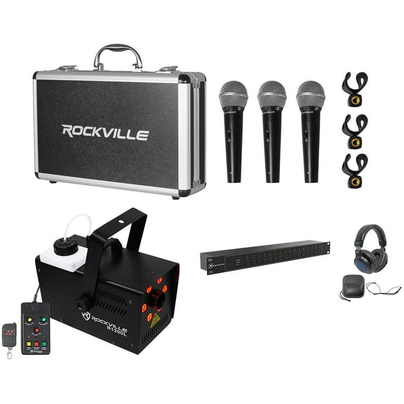 Chauvet DJ Xpress Rack1024 DMX Interface for ShowXpress Fogger 3 Mics Headphones