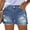A-Mid Blue, variant on EMMIOL Women's High Waisted Rolled Denim Shorts Casual Ripped Summer Hot Shorts with Pockets Frayed Distressed Style