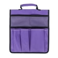 thumbnail image 2 of Garden Pouch Foldable Portable Garden Kneeler, Bench Kneeling Bag, Seat Storage Tote Hanging Organizer, Gardening Tools Storage Stool Multiple Storage Pouch (Purple) 12x13", 2 of 7