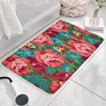 thumbnail image 3 of Pioneer Flower Floral Print Flannel Non Slip Door Rugs,Washable Door Mats Indoor,Decorative Door Mats,Dirt-Resistant and Absorbent Doormat for Entrance,Bedroom,Kitchen,Bathroom,23.5"x16", 3 of 5