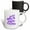 Multicolor, variant on 3drose, Just Wreck Everything Purple Grunge Grafitti Dripping Paint Style, 15oz Two-tone Black Mug