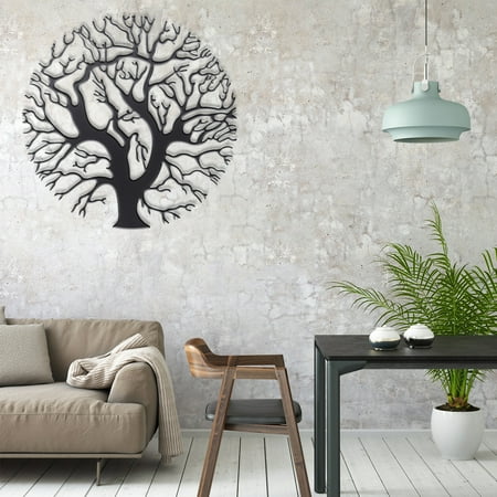 20 Tree Of Life Wall Art Metal Hanging Round Sculpture Bedroom Garden Decor Walmart Canada