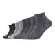 thumbnail image 1 of s.Oliver Calcetines Unisex, Paquete de 8 - Cuarto, lisos Negro/Gris 43-46, 1 of 1