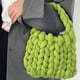thumbnail image 1 of Bolso tejido a mano para mujer, bolso de hombro de lana islandesa suave a la moda, regalo (verde) Sywqhk Para Estrenar, 1 of 5