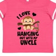 thumbnail image 4 of Inktastic Monkey I Love Hanging out with My Uncle Boys or Girls Toddler T-Shirt, 4 of 5