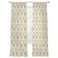 thumbnail image 6 of Beige Geometric Sheer Curtains for Living Room Bedroom Simplistic Chic Rustic Hexagon Pattern Sheer Curtains 84 Inch Long 2 Panels Set Light Filtering Curtain Window Treatments Drapes for Dining Room, 6 of 6