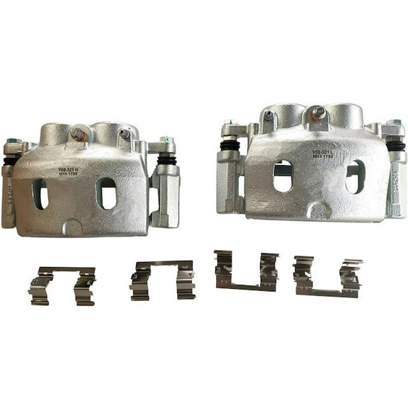 Front Brake Caliper Set of 2 - Compatible with 2008 - 2018 Chevy Silverado 1500 2009 2010 2011 2012 2013 2014 2015 2016 2017