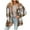 Khaki, variant on Women's Warm Plaid Jacket Khaki Fall And Winter Lattice Splice Pocket Buttons Long Sleeve Casual Hooded Outwears L