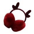 thumbnail image 3 of Minnieouse Orejeras cálidas para mujeres y niñas, lindas orejeras elásticas de felpa para invierno al aire libre, orejeras, calentadores de Calentadores de oídos vino, 3 of 6