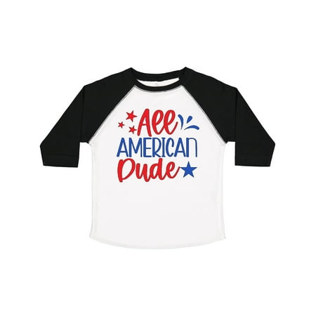 

Inktastic 4th of July All-American Dude with Stars Gift Toddler Boy Girl T-Shirt